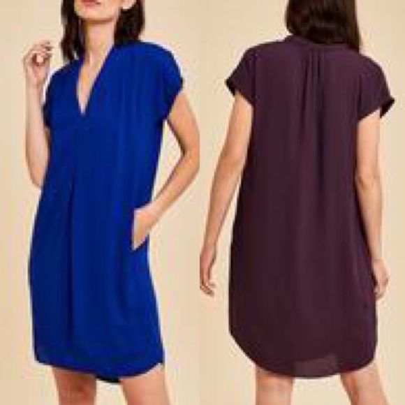MONK & LOU Black Short Sleeve V-Neck Mini Shift Dress XXS - Picture 8 of 8